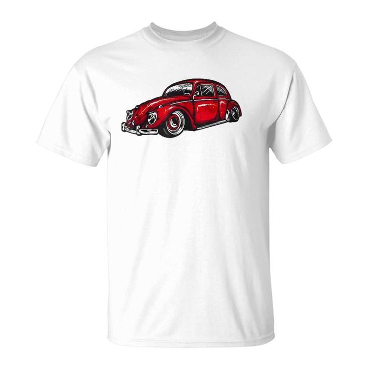 Vintage Beach Retro Tuning Bug Car Enthusiast T-Shirt