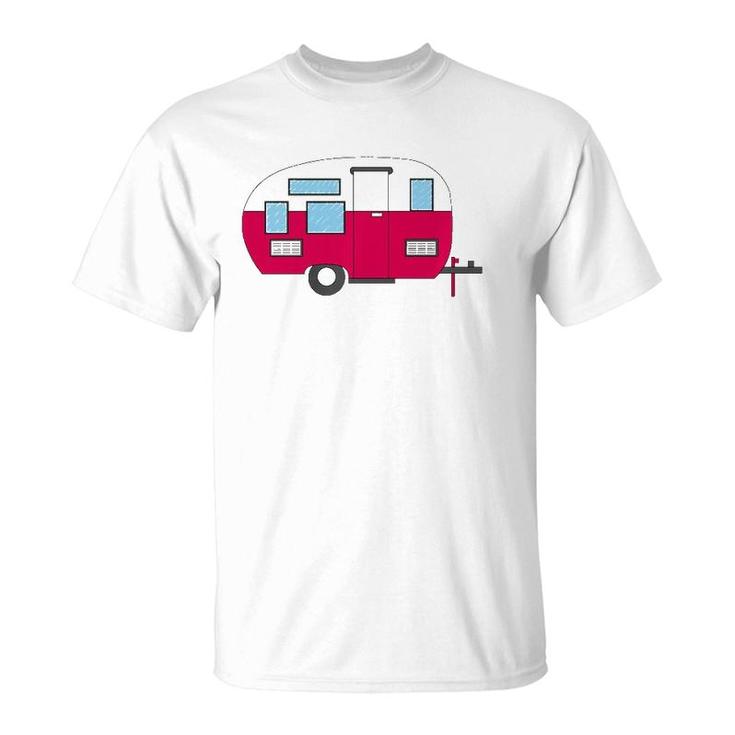 Vintage Camper Rv Travel Trailer T-Shirt