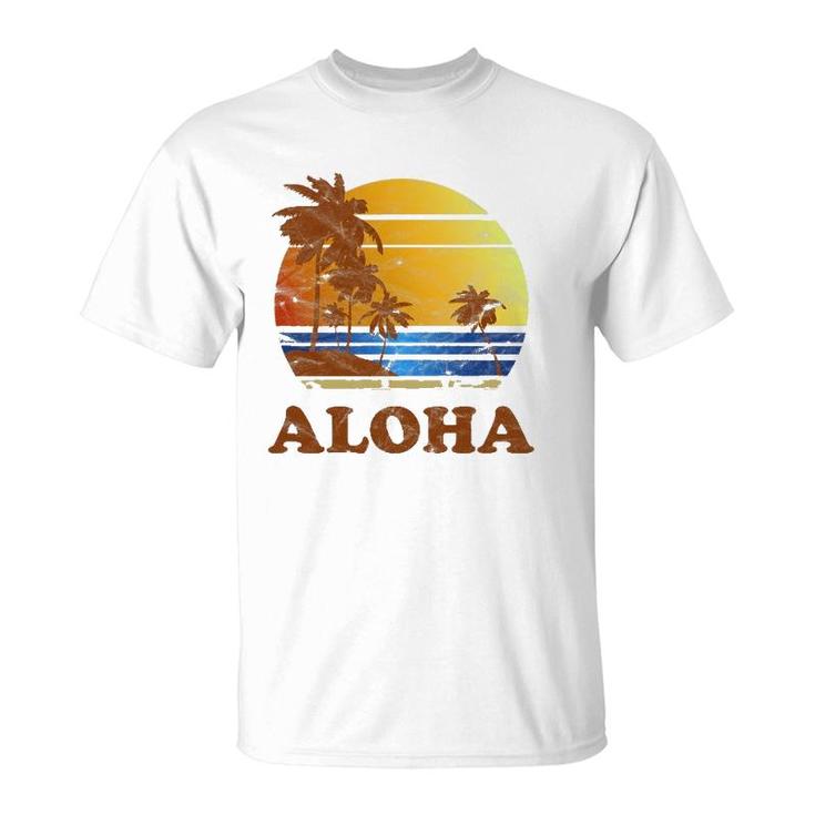 Vintage Hawaiian Islands Aloha Family Vacation T-Shirt