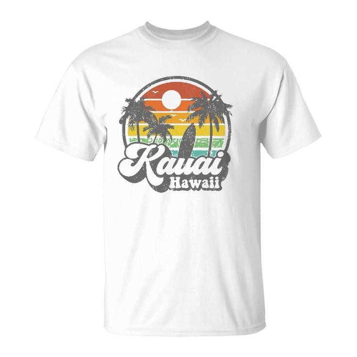 Vintage Kauai Beach Hawaii Surf Hawaiian Surfing 70'S Gift T-Shirt