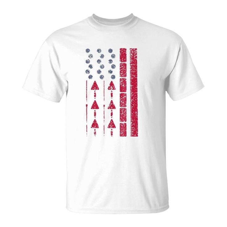 Vintage Masonryamerican Pride Flag Gift Idea T-Shirt