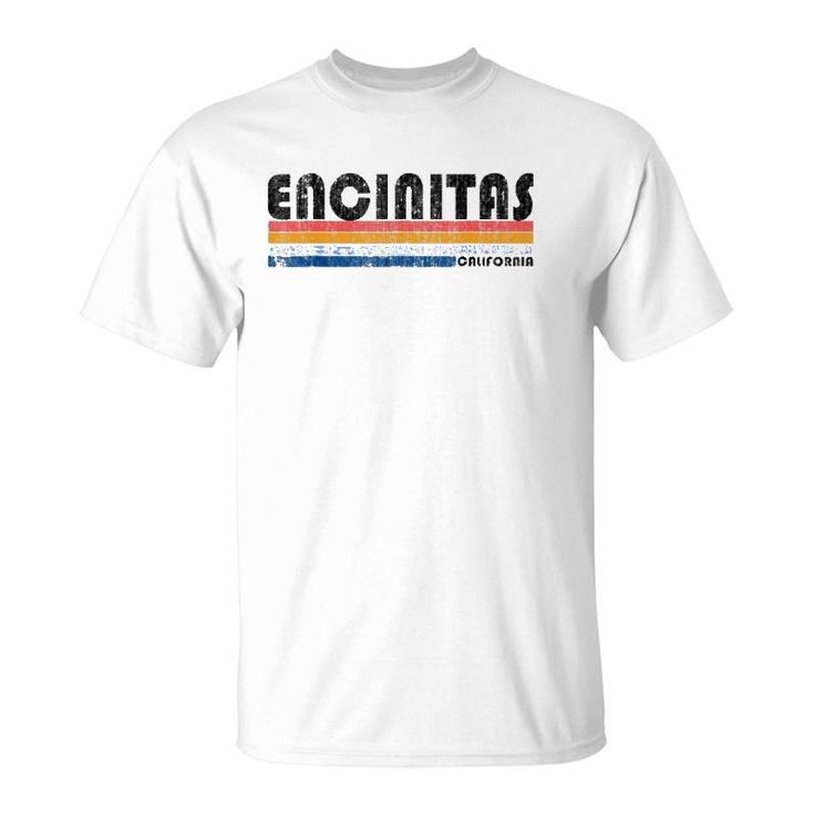 Vintage Retro 70'S 80'S Style Encinitas Ca T-Shirt