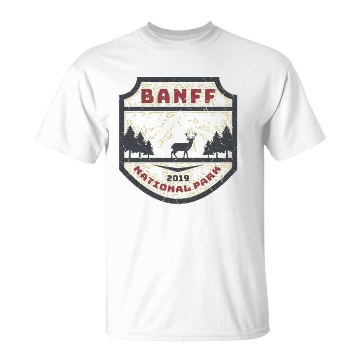 Vintage Retro Canadian Banff National Parks Souvenir Design  T-Shirt