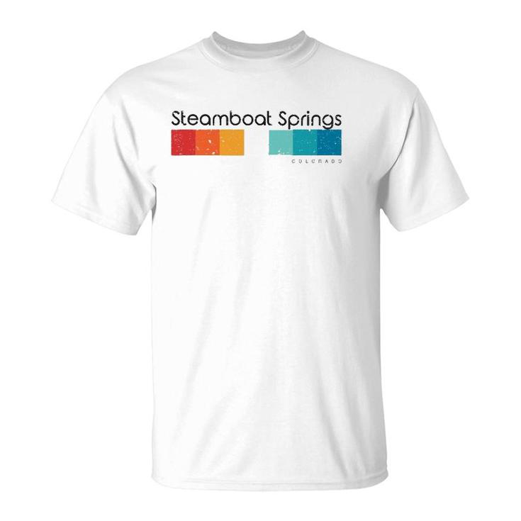 Vintage Steamboat Springs Colorado Co Retro Design T-Shirt