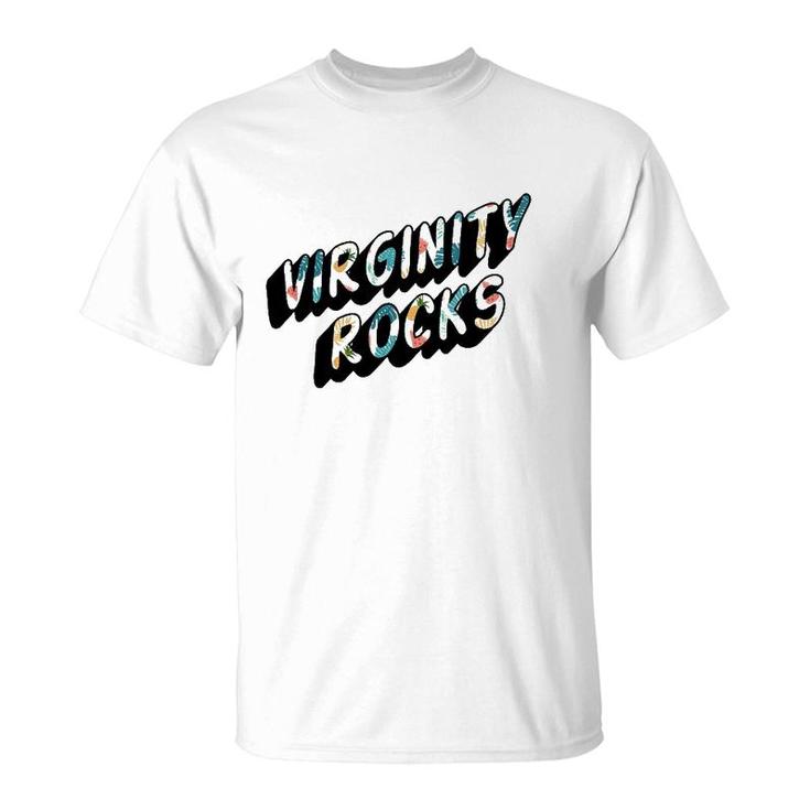 Virginity Mens & Womens Rocks Original Trendy Summer Pattern T-Shirt