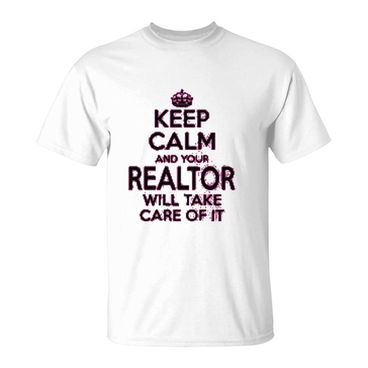 Wear Realtor Gifts Keep Calm Realtor T-Shirt