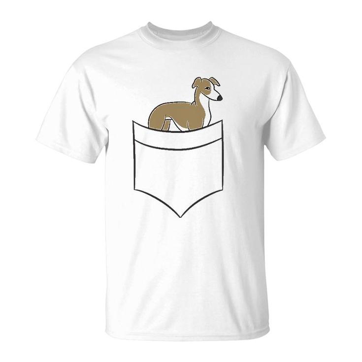 Whippet In The Pocket Cute Pocket Whippet T-Shirt