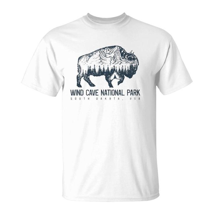 Wind Cave National Park Sd Bison Buffalo Tee T-Shirt