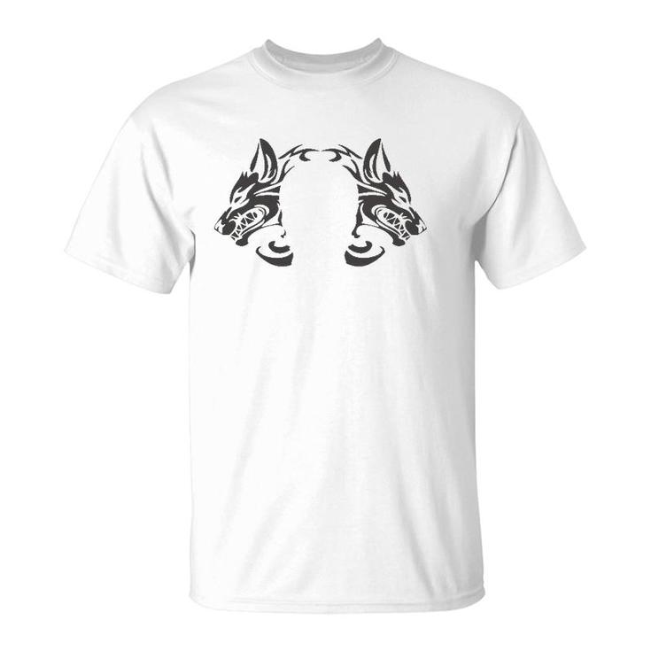 Wolf Skull Halloween Horror Gift T-Shirt