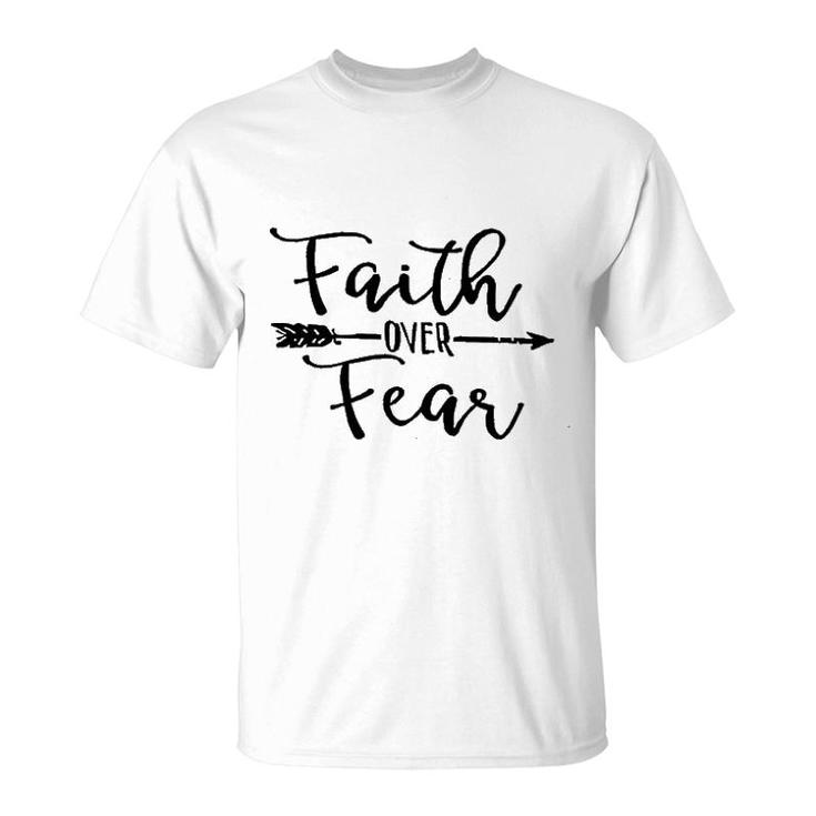 Women Cute Faith Fear T-Shirt