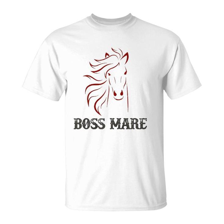 Women Mother's Day Horse Boss Mare Chestnut T-Shirt