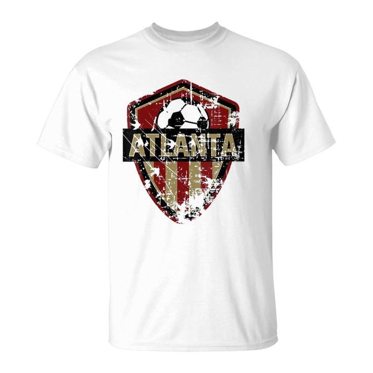 Womens Atlanta Soccer Jersey Style United Football Fan Fc V-Neck T-Shirt