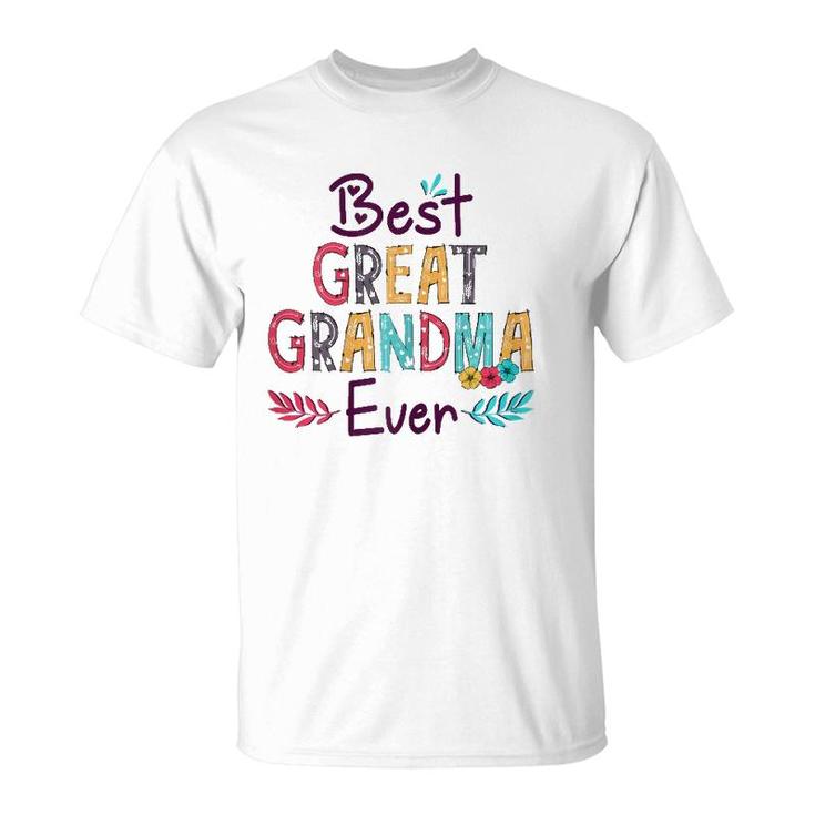 Womens Best Great Grandma Ever Mother's Day T-Shirt
