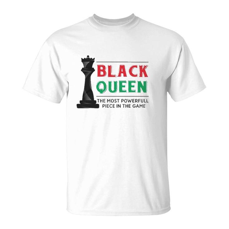 Women's Black History Month Kids Proud African Pride Black Queen T-Shirt