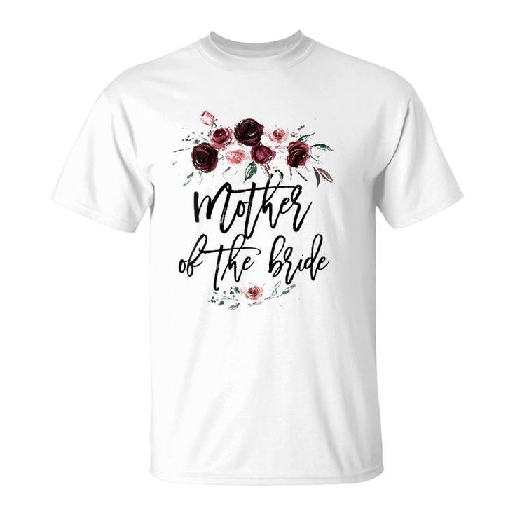 Womens Bridal Shower Wedding Gift For Bride Mom Mother Of The Bride V-Neck T-Shirt