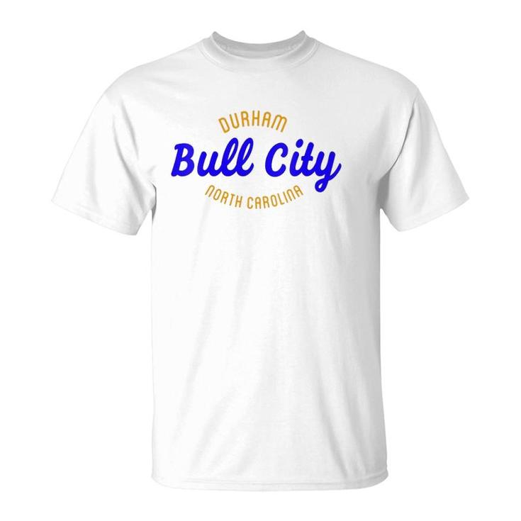 Womens Bull City Durham North Carolina V-Neck T-Shirt