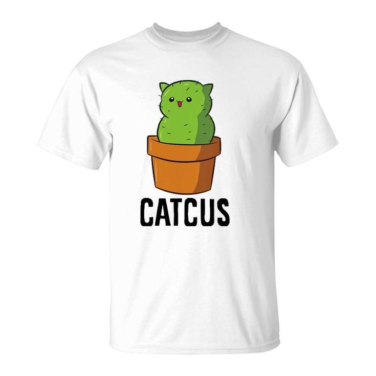 Womens Cactus Cat Mexican Cactus Cinco De Mayo Catcus V-Neck T-Shirt