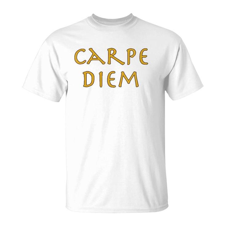 Womens Carpe Diem Happiness Inspiration For Busy People T-Shirt