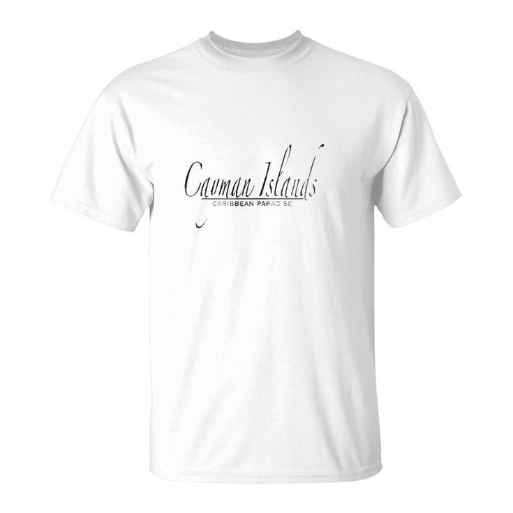 Womens Cayman Islands Caribbean Paradise Souvenir Gift Starfish V-Neck T-Shirt