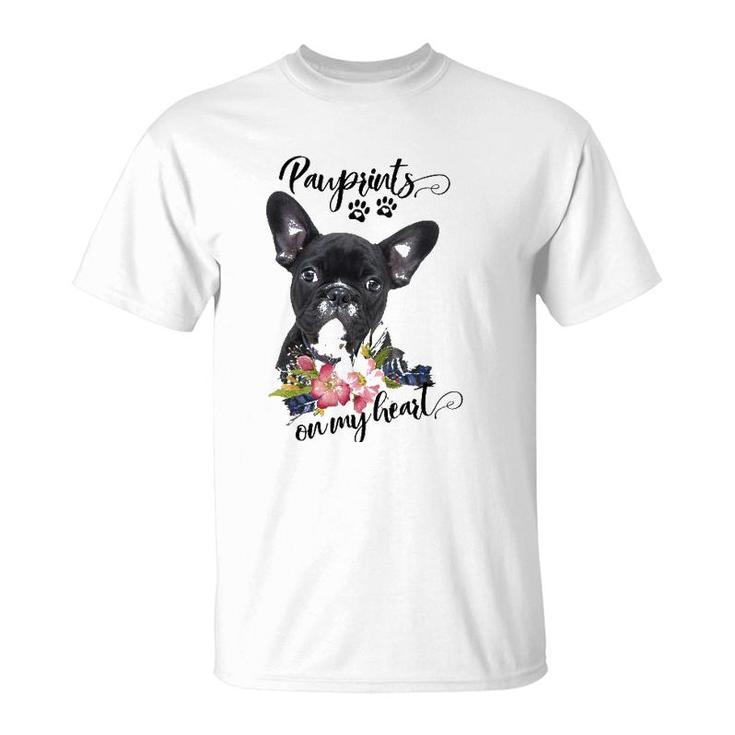 Womens French Bulldog Frenchie Mom Frenchie Mama Black Frenchie V-Neck T-Shirt
