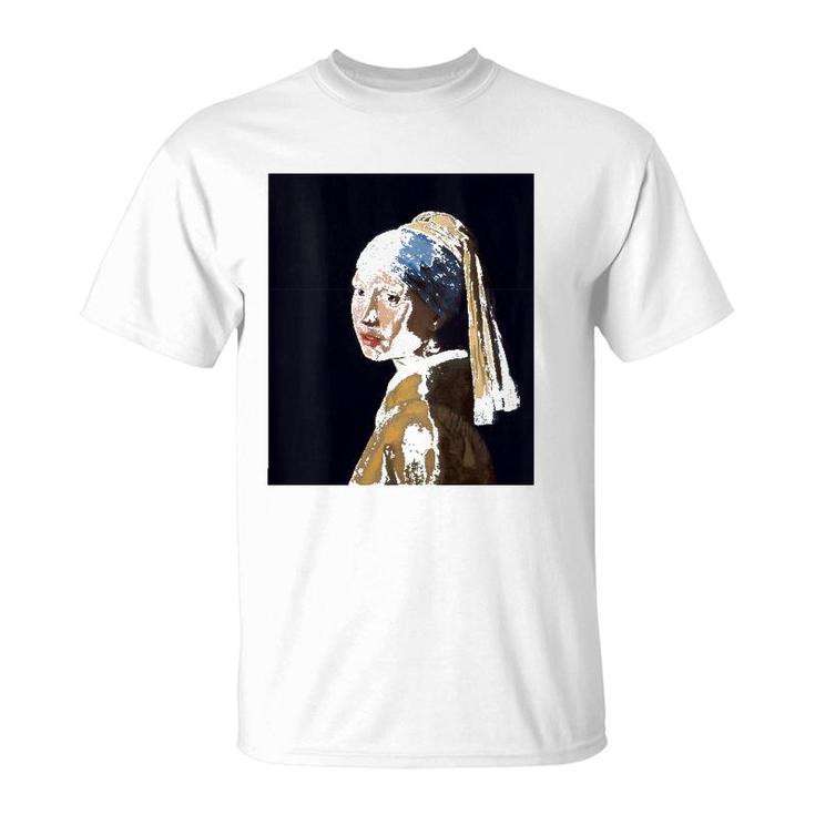 Womens Girl With A Pearl Earring By Johannes Vermeer T-Shirt
