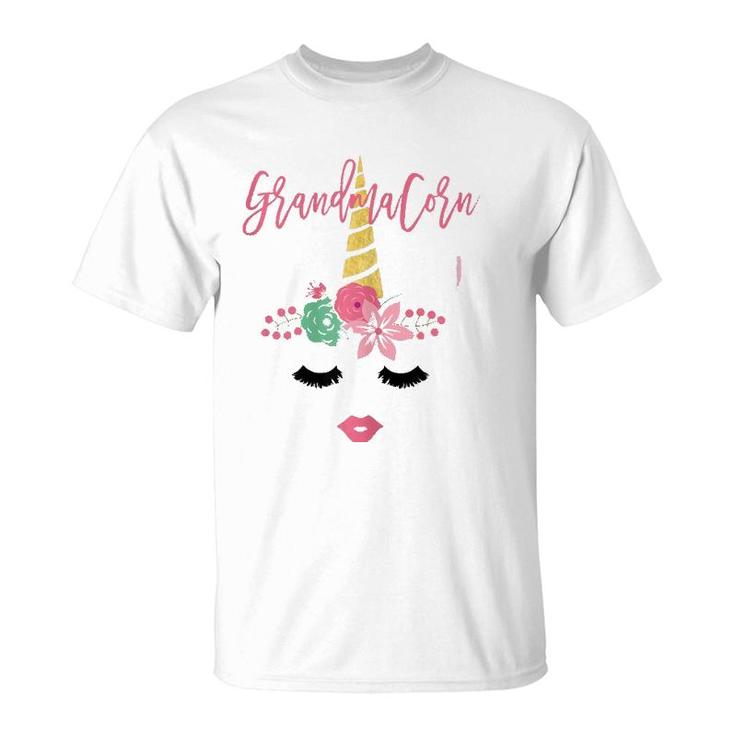 Womens Grandmacorn Unicorn Cute Grandma Gift Mother's Day T-Shirt