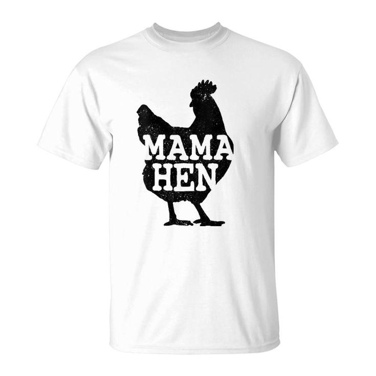 Womens Mama Hen Funny Mother's Day Chicken Mom Farmer Farm Gift T-Shirt