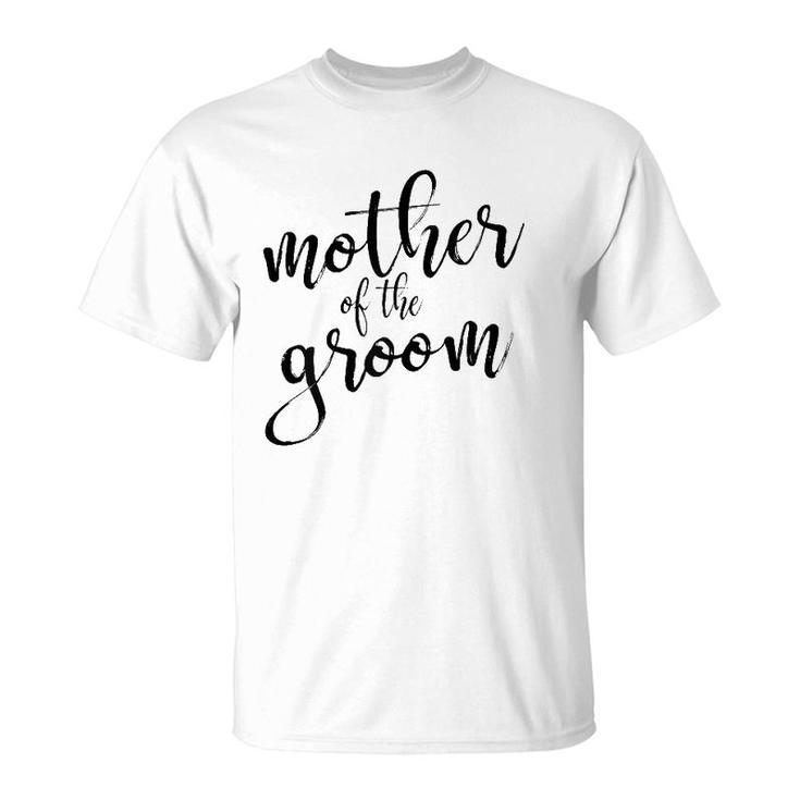Womens Mother Of The Groom Matching Bridal Party T-Shirt