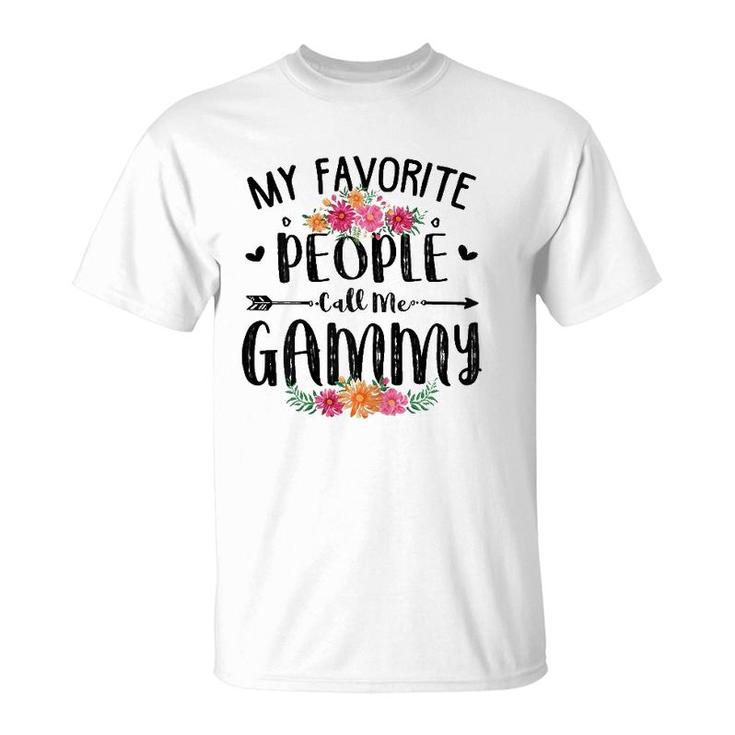 Womens My Favorite People Call Me Gammy Tee Mother's Day Gift T-Shirt