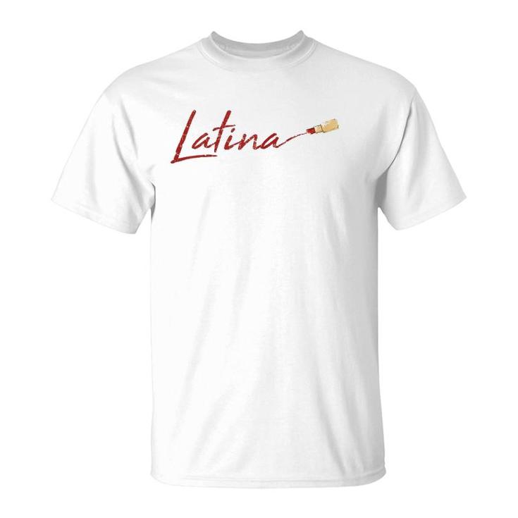 Womens Proud Latina Cool Spanish Girl Pride Hispanic Women Gift T-Shirt