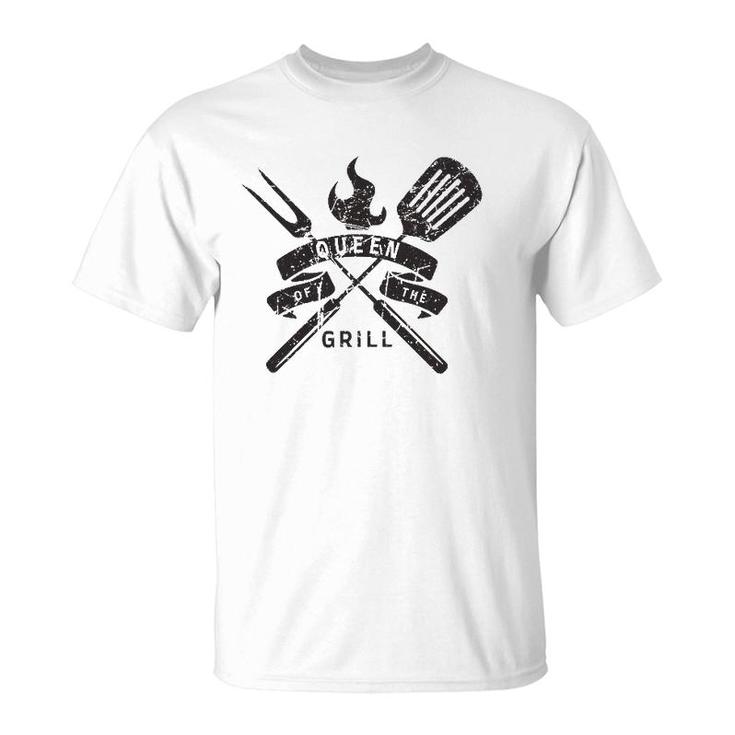 Womens Queen Of The Grill Grilling Master Quote T-Shirt