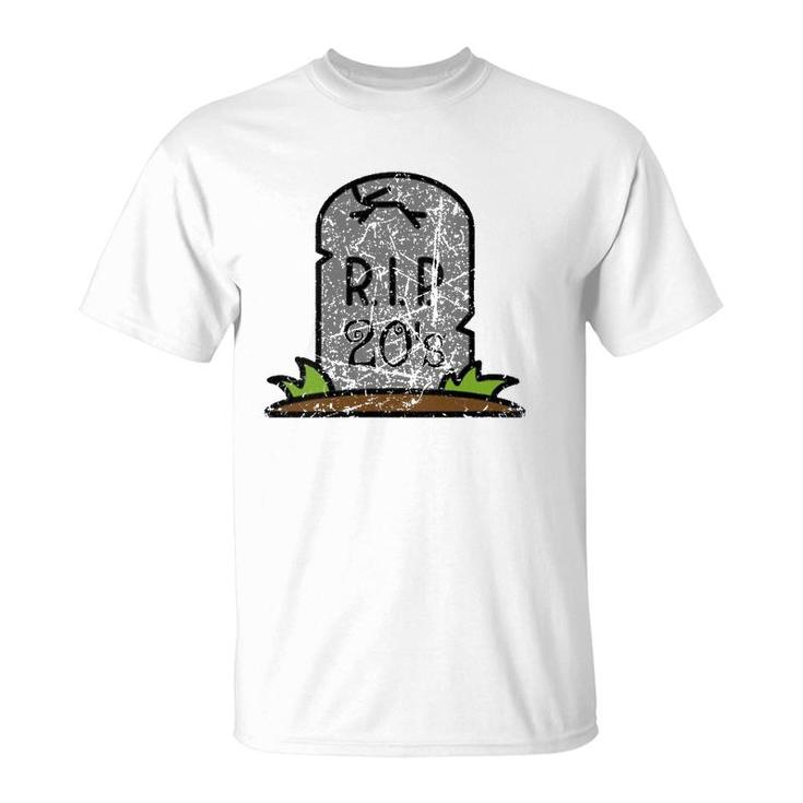 Womens RIP Death To My 20'S Party 30Th Birthday Funny Vintage  T-Shirt