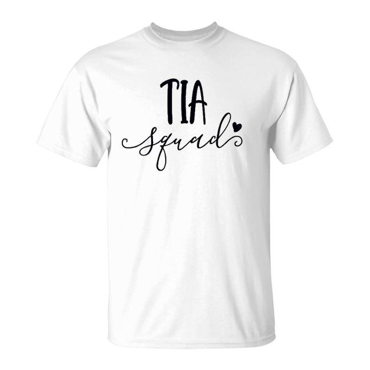 Womens Tia Squad Cute Spanish Aunt Life Mother's Day Gift T-Shirt