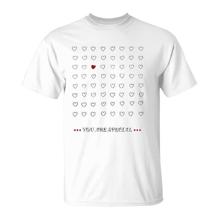 Womens You Are Special Funny Valentie's Day Design  T-Shirt