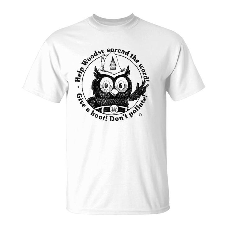 Woodsy Owl Give A Hoot Don't Pollute 70S Vintage T-Shirt