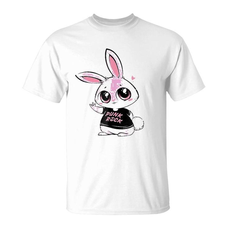 Woot Punk Rock Bunny Men Women Gift T-Shirt
