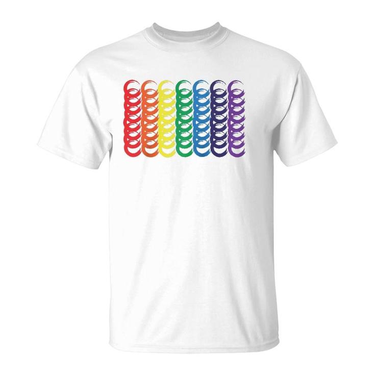 World Gay Pride Equality & Unity Lgbtqia Love Rainbow Flag  T-Shirt