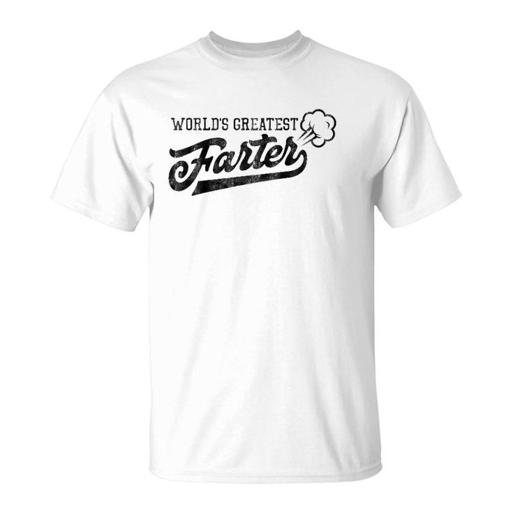 World's Greatest Farter Fart Dad Joke Father's Day T-Shirt