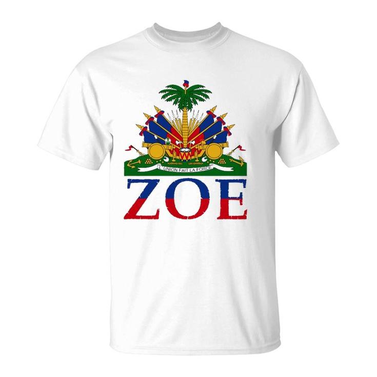 Zoe Cute Haiti Honored Flag Day Gift T-Shirt