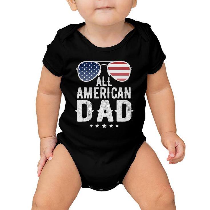All American Dad 4Th Of July Us Patriotic Pride Baby Onesie