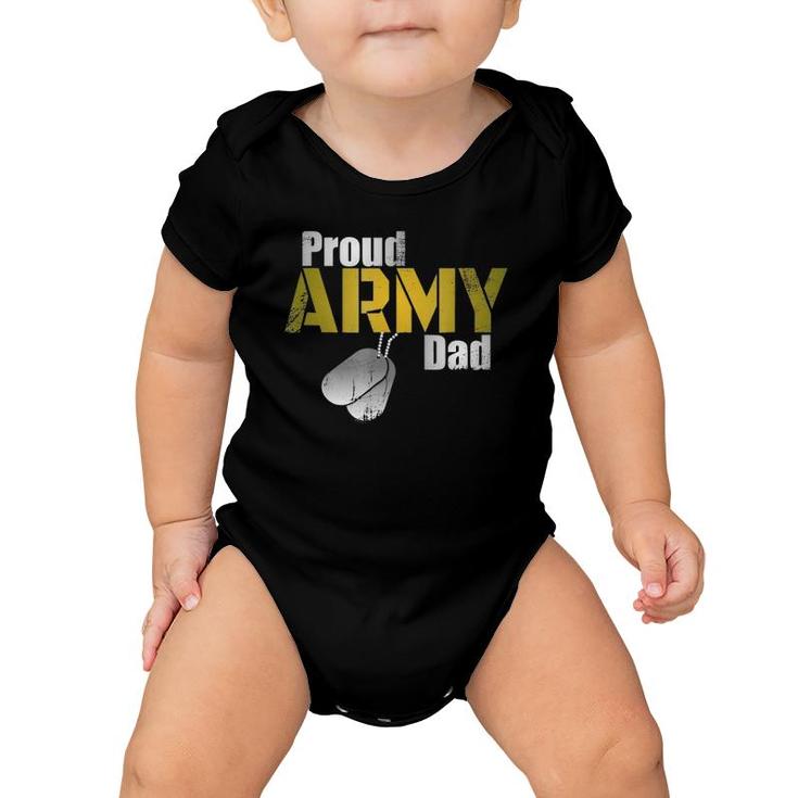 Army Dad  Proud Parent US Army Military Family Gift Baby Onesie