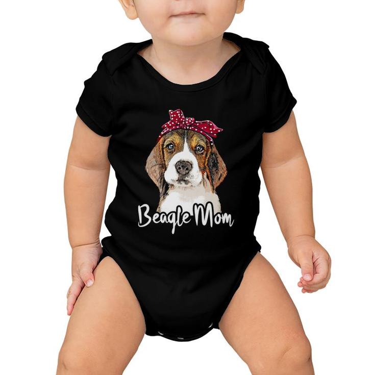 Beagle Mom Tee For Beagle Dogs Lovers Bandana Beagle Baby Onesie