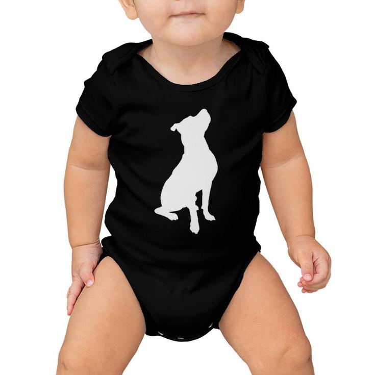 Beautiful White Pitbull Gift For Pittie Moms Dads Dog Lovers  Baby Onesie