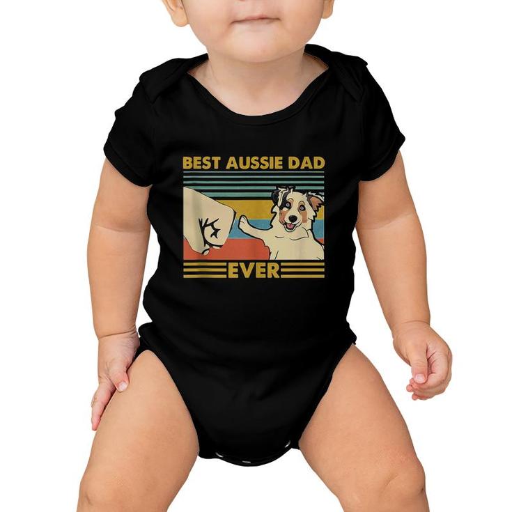 Best Aussie Dad Ever Retro Vintage Sunset  Baby Onesie