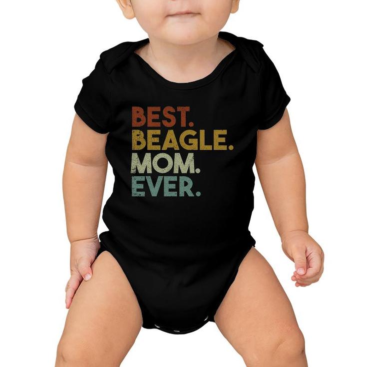 Best Beagle Mom Ever Retro Baby Onesie