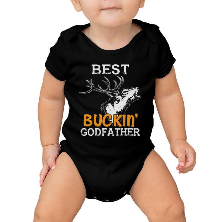 Best Buckin' Godfather Deer Bow Hunting Baby Onesie