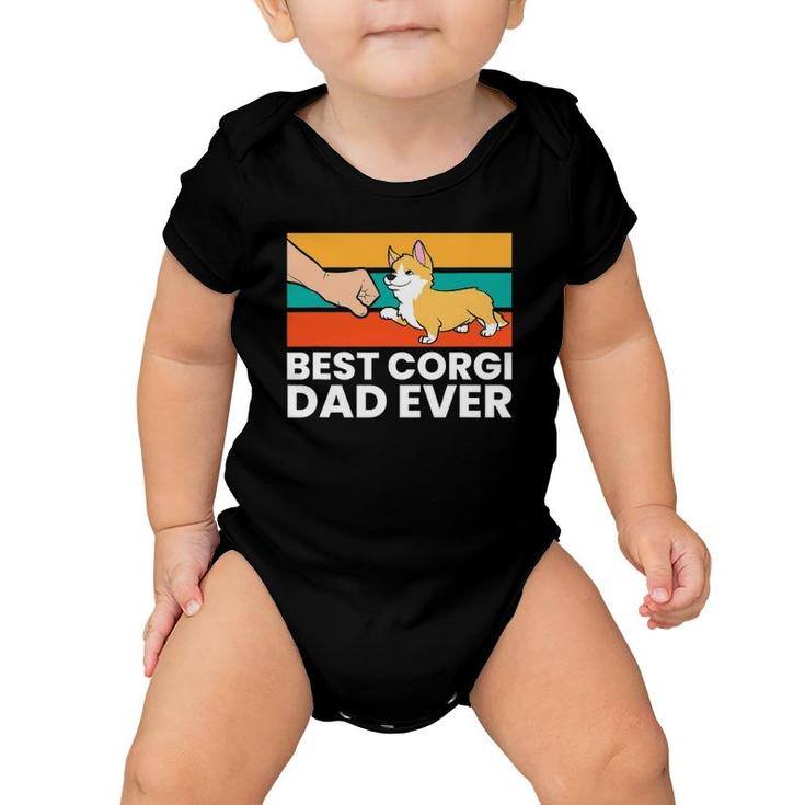 Best Corgi Dad Ever Love Corgi Dogs Funny Corgis Baby Onesie