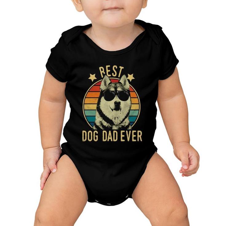 Best Dog Dad Ever Siberian Husky Father's Day Gift  Baby Onesie