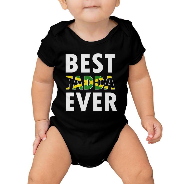 Best Fadda Ever Funny Jamaican Dad Fathers Day Gift Baby Onesie