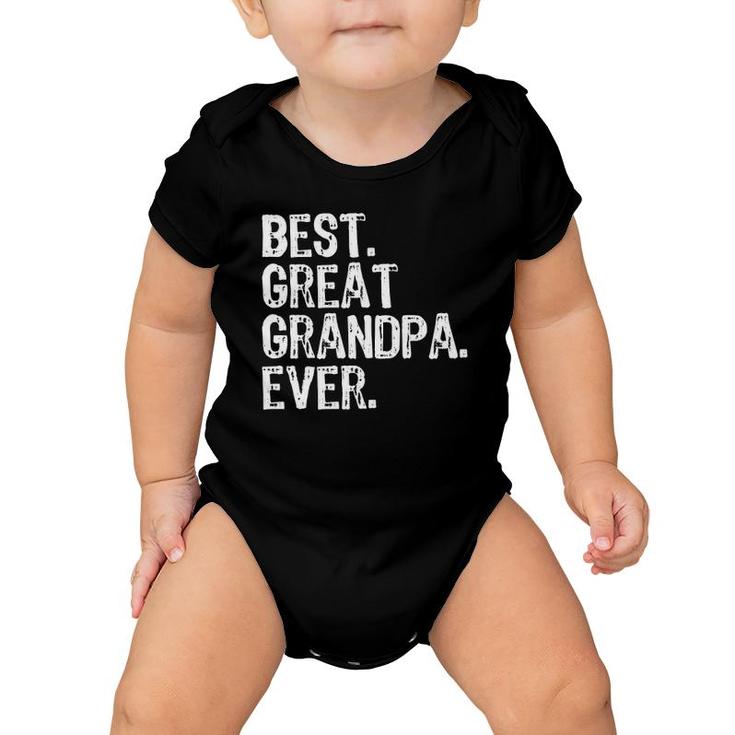 Best Great Grandpa Ever Funny Grandparents Gift Father's Day Baby Onesie
